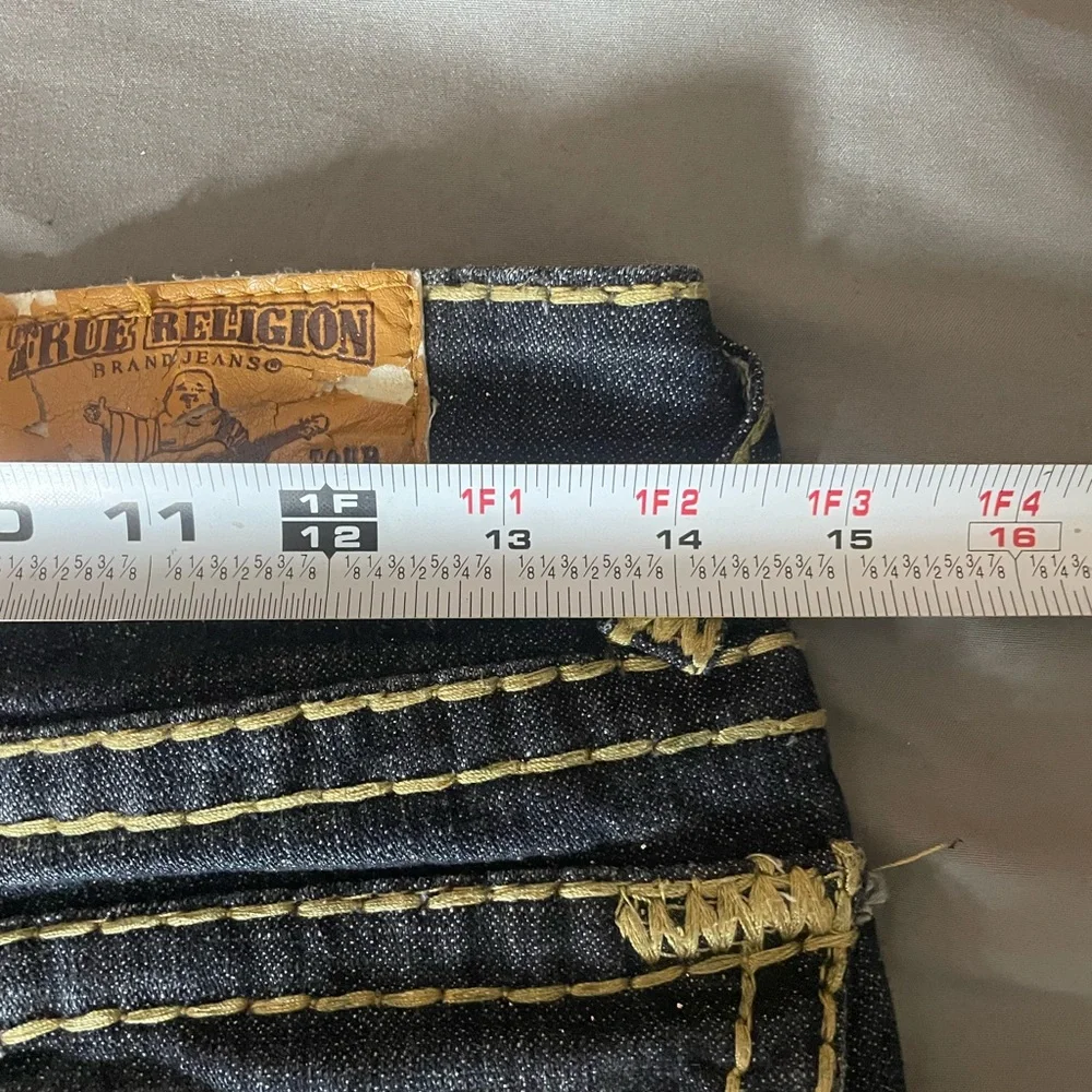 True Religion Women's Joey Big T Jeans Vera Cruz Dark Wash  Size 26 READ - Picture 9 of 11